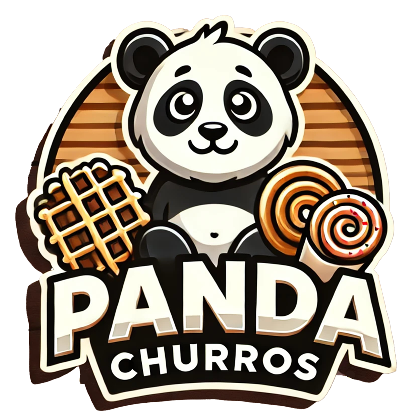 Logotyp för Panda Churros